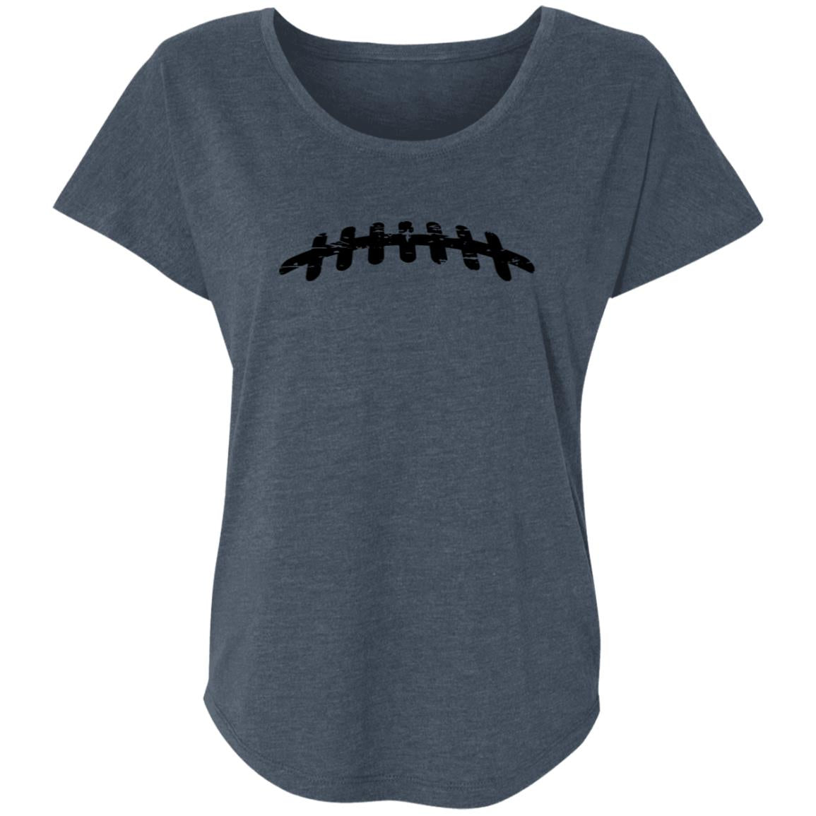 Football Laces NL6760 Ladies' Triblend Dolman Sleeve