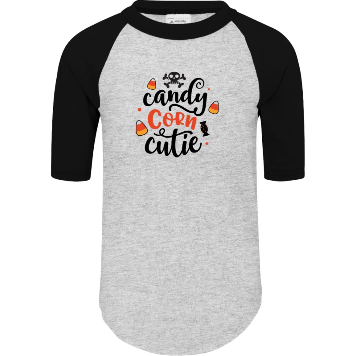 Candy Corn Cutie 4421 Youth Colorblock Raglan Jersey
