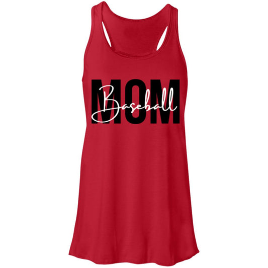 Baseball Mom Script B8800 Flowy Racerback Tank