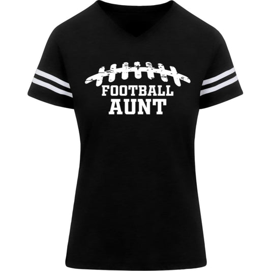 Football Aunt 3537 LAT Womens Football Tee