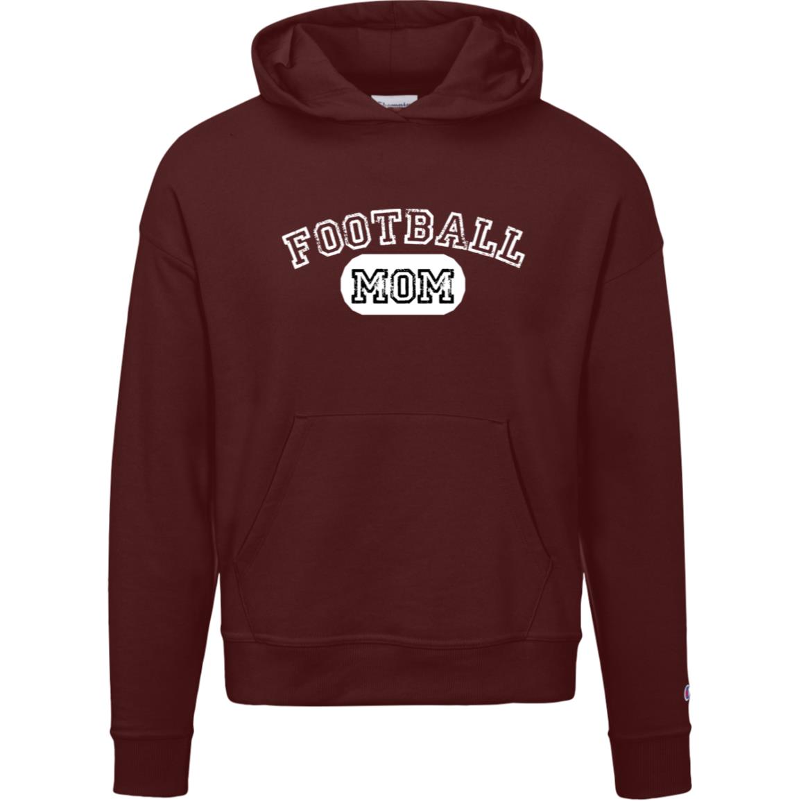 Football Mom Varsity Block S760 Champion Womens Powerblend Hoodie