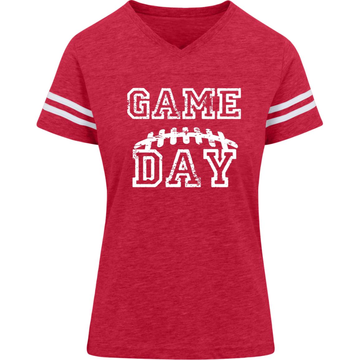 Game Day Football Laces 3537 LAT Womens Football Tee