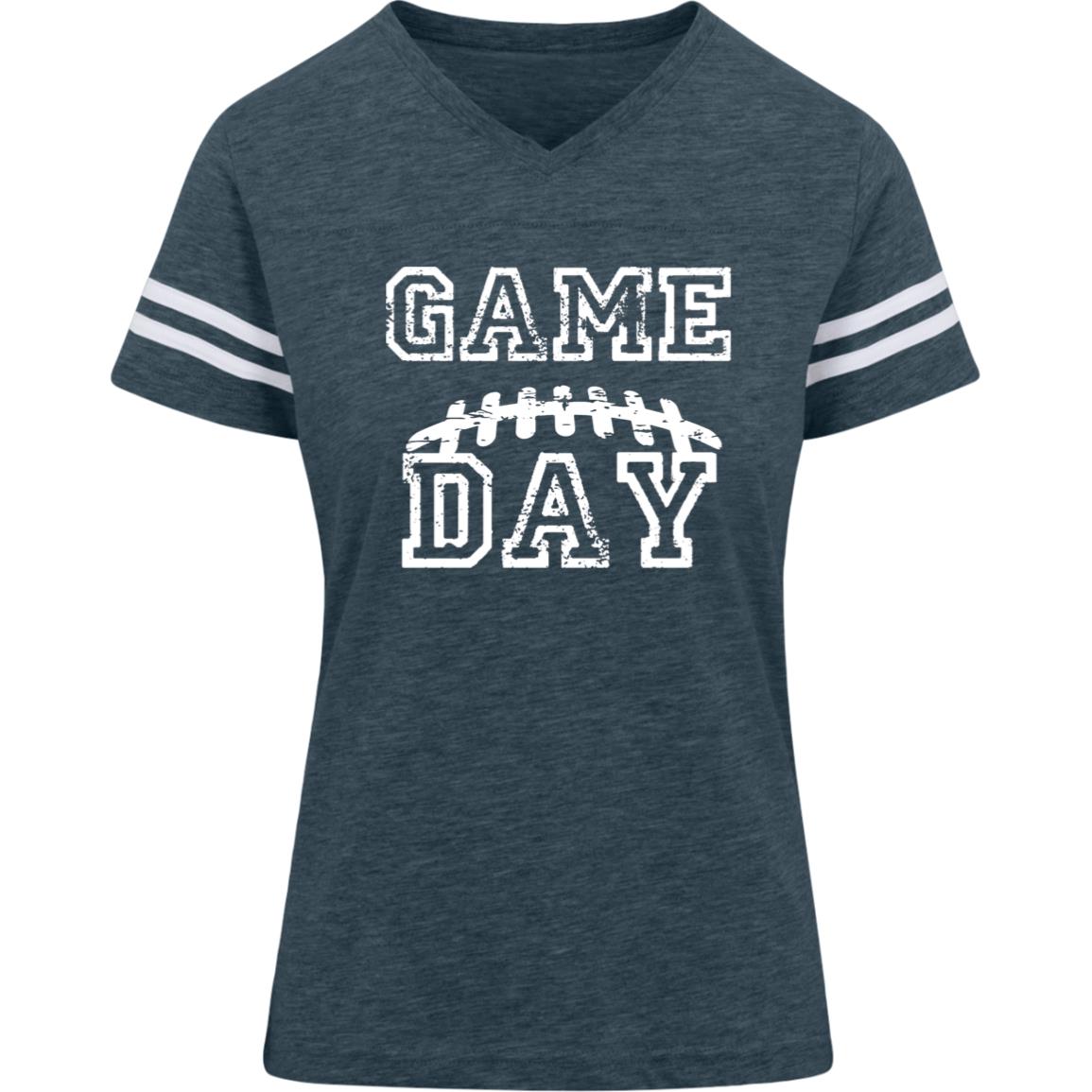 Game Day Football Laces 3537 LAT Womens Football Tee