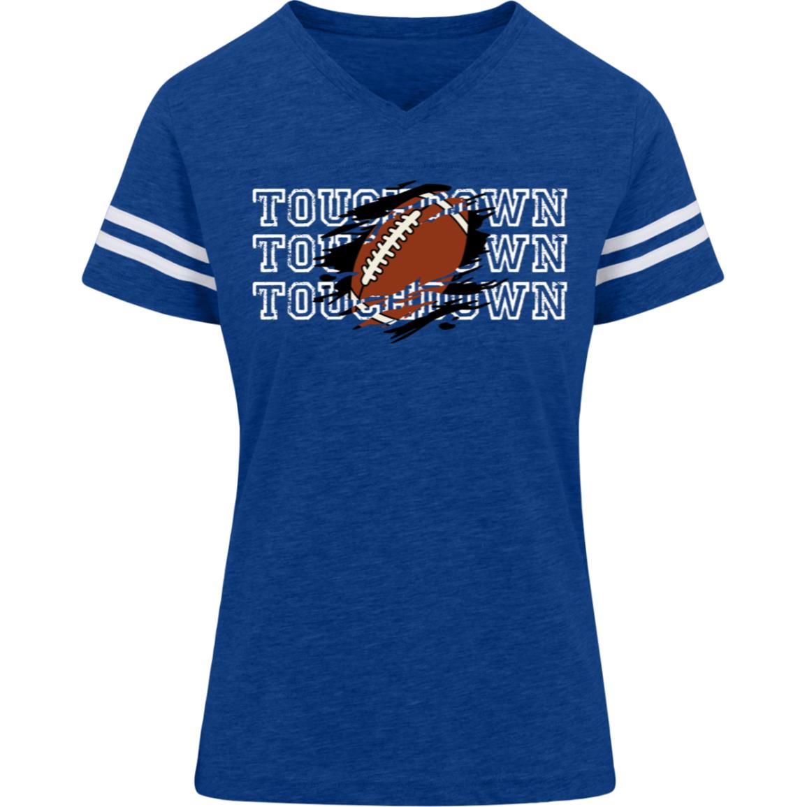 Touchdown 3537 LAT Womens Football Tee