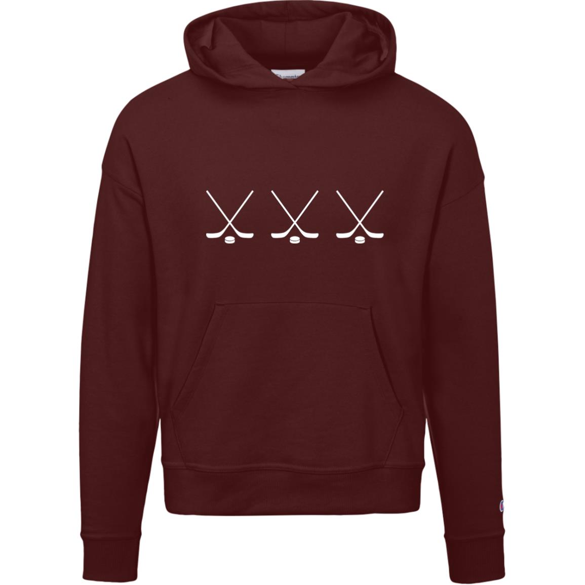 Crossed Sticks S760 Champion Womens Powerblend Hoodie