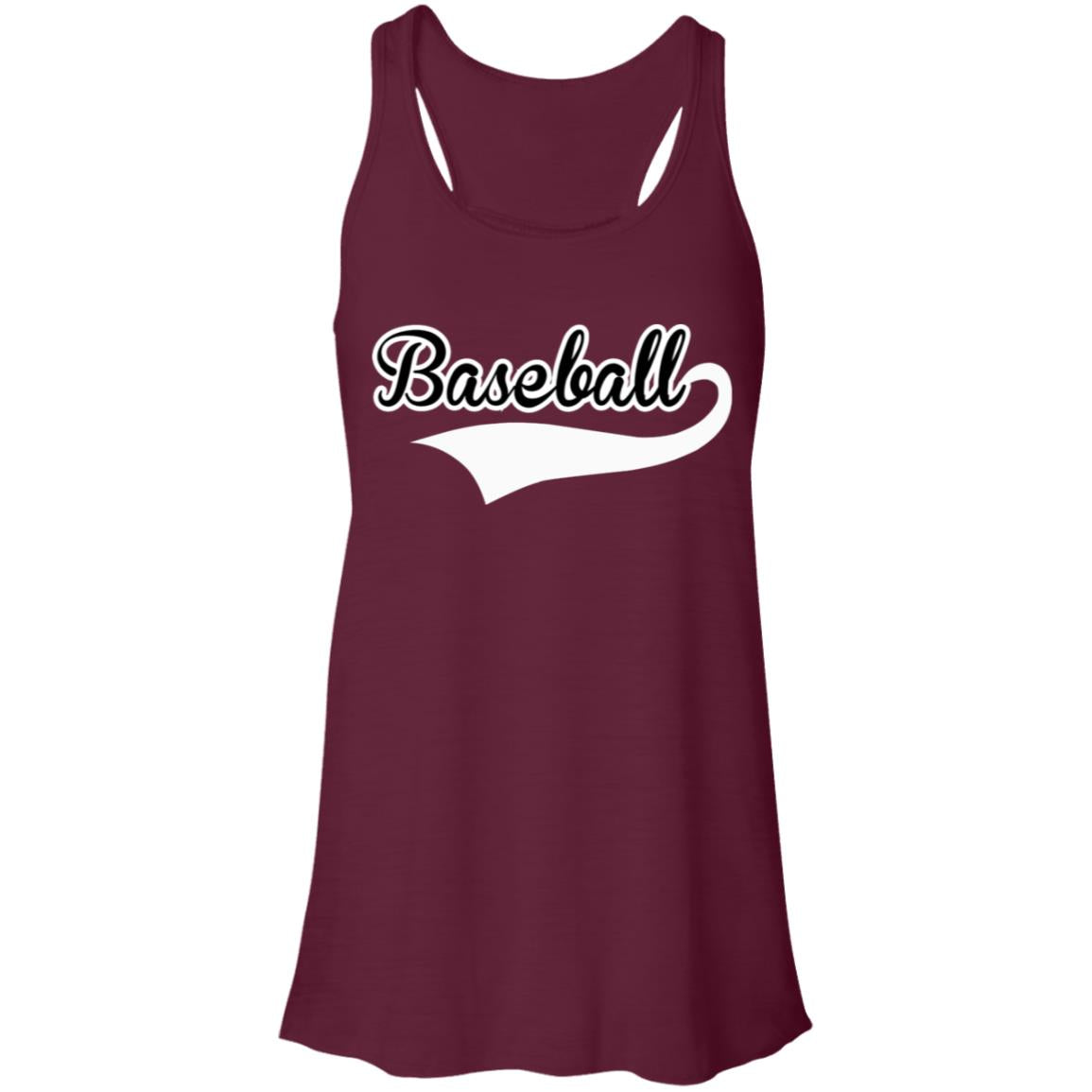 Baseball Swoosh B8800 Flowy Racerback Tank