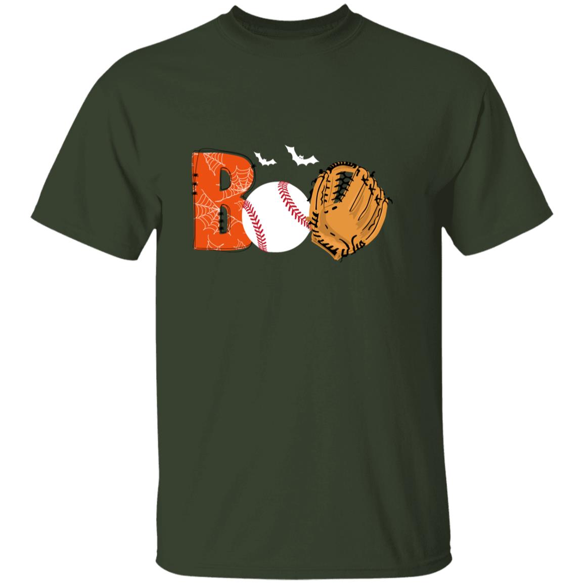 Boo Baseball G500B Youth 5.3 oz 100% Cotton T-Shirt