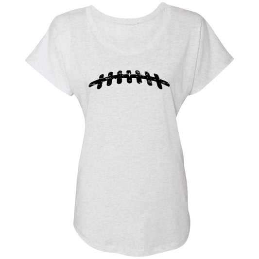 Football Laces NL6760 Ladies' Triblend Dolman Sleeve