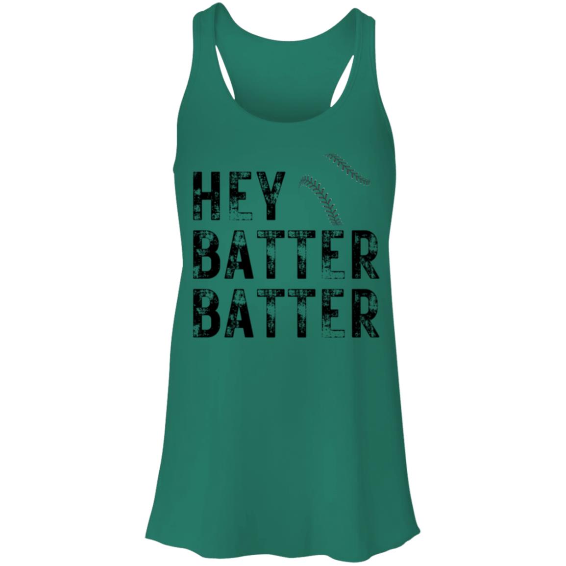 Hey Batter Batter B8800 Flowy Racerback Tank