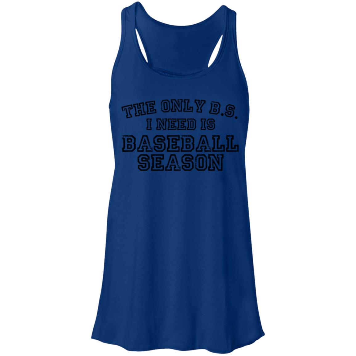 The only BS I need black B8800 Flowy Racerback Tank