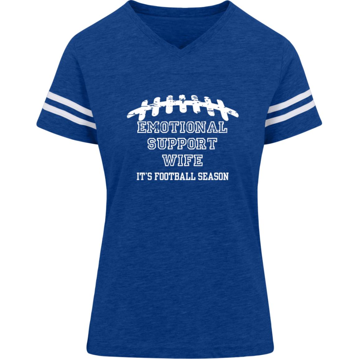 Emotional Support Wife 3537 LAT Womens Football Tee