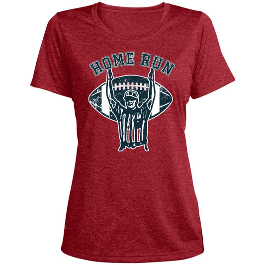 Home Run Referee LST360 Ladies' Heather Scoop Neck Performance Tee