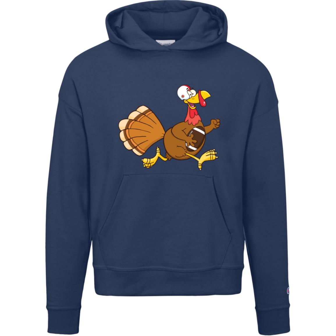 Turkey Running Football S760 Champion Womens Powerblend Hoodie