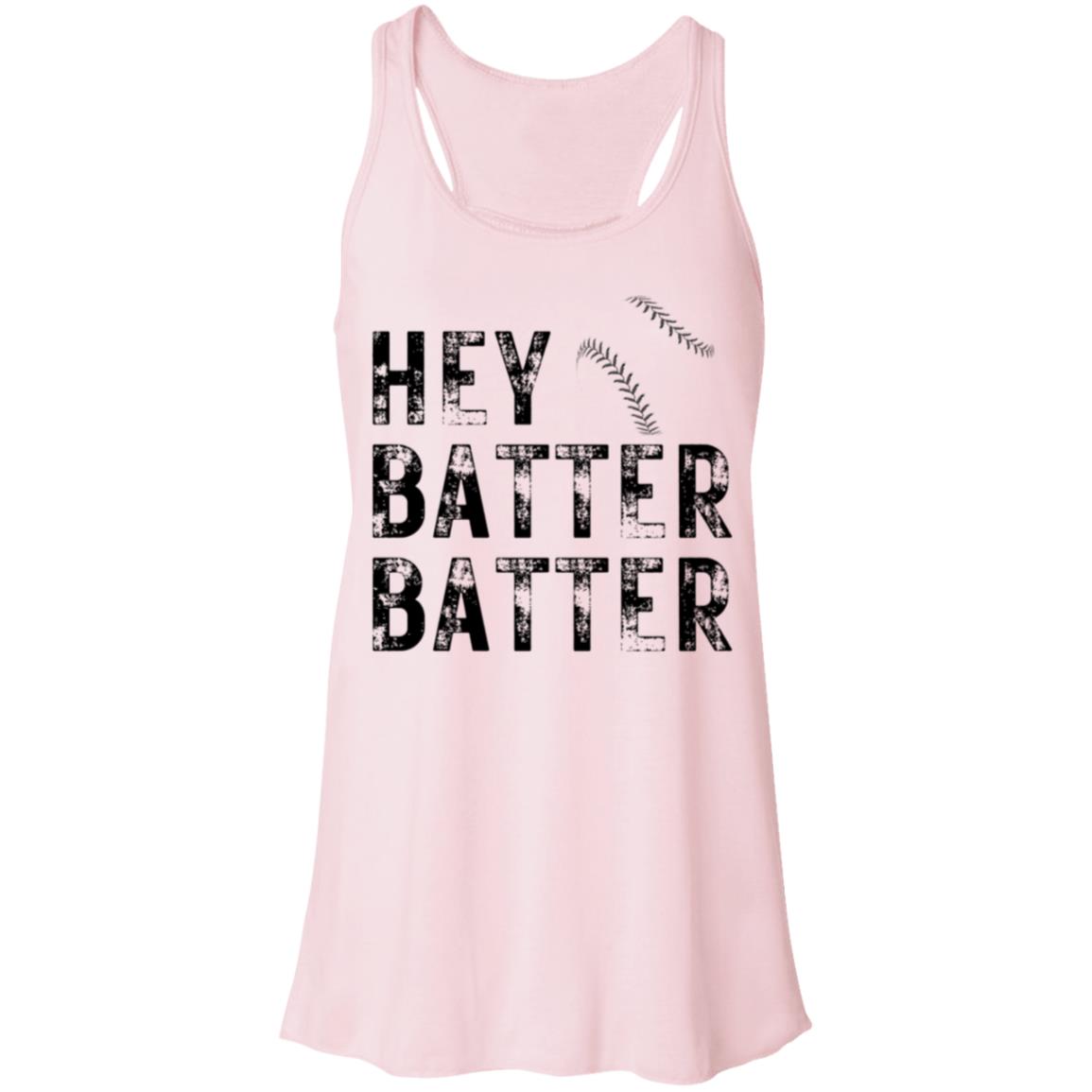 Hey Batter Batter B8800 Flowy Racerback Tank