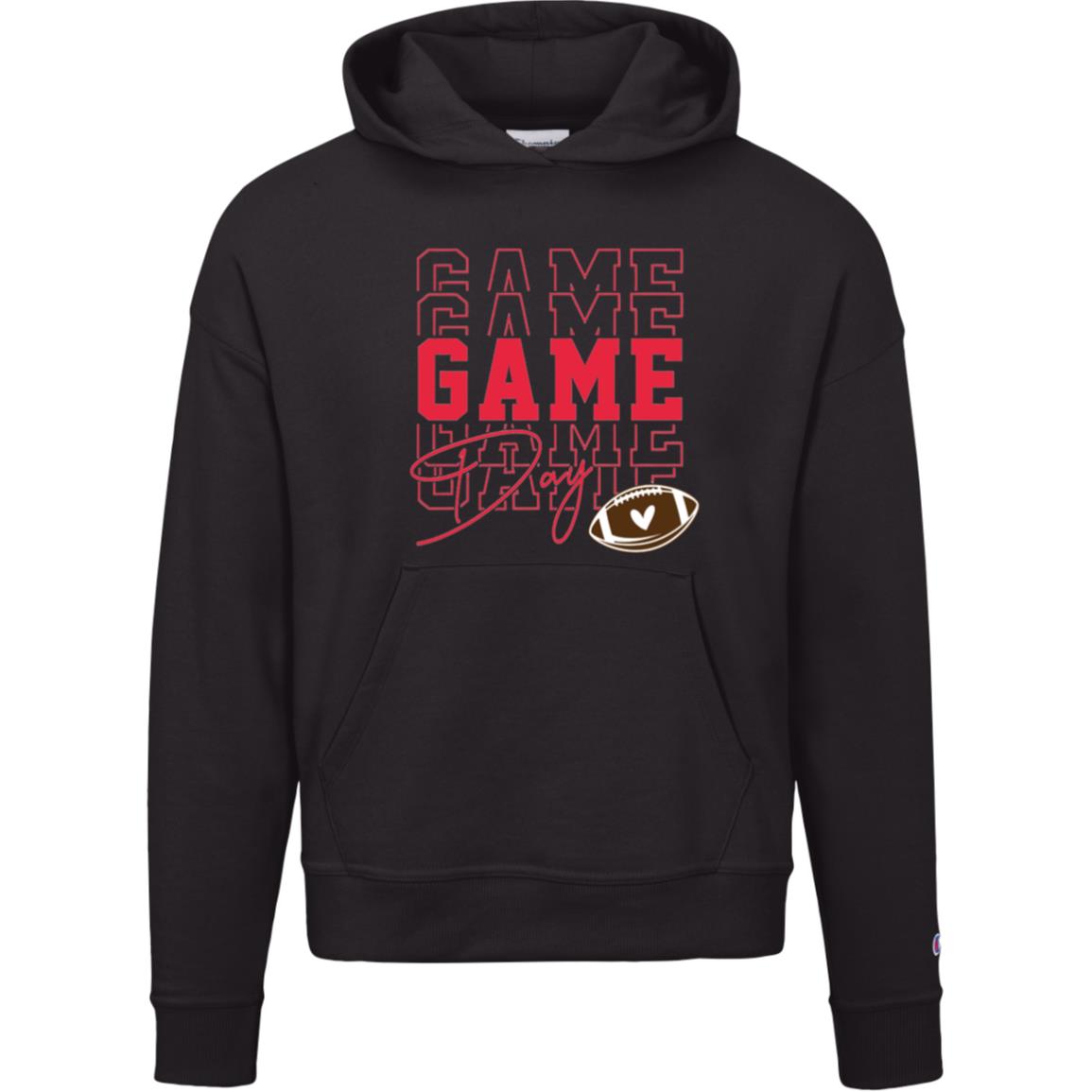 Game Day Triple Red S760 Champion Womens Powerblend Hoodie