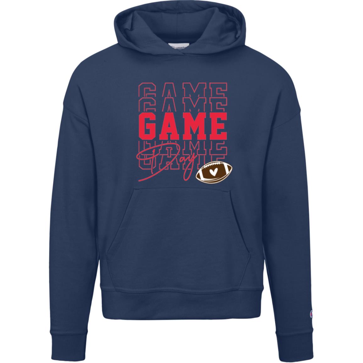 Game Day Triple Red S760 Champion Womens Powerblend Hoodie