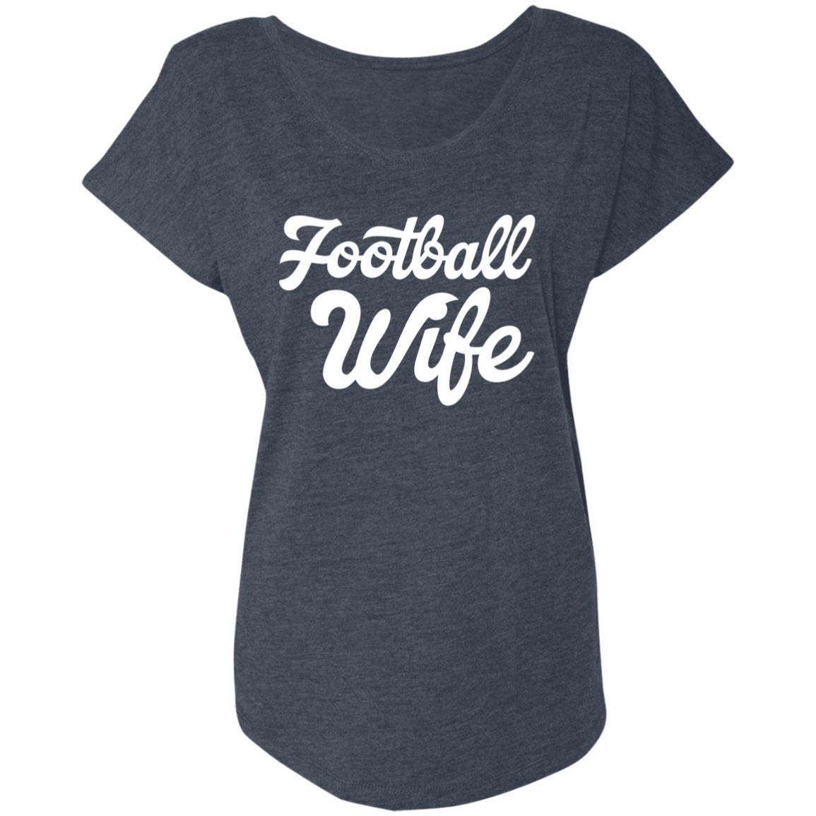 Football Wife NL6760 Ladies' Triblend Dolman Sleeve