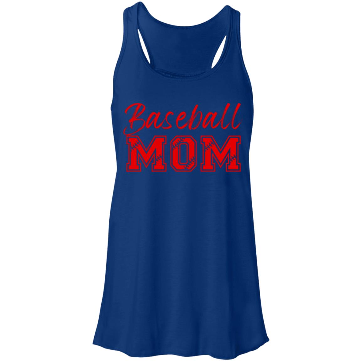 Baseball Mom B8800 Flowy Racerback Tank