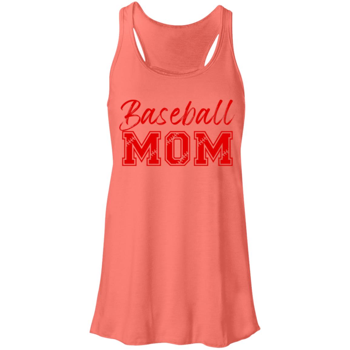 Baseball Mom B8800 Flowy Racerback Tank