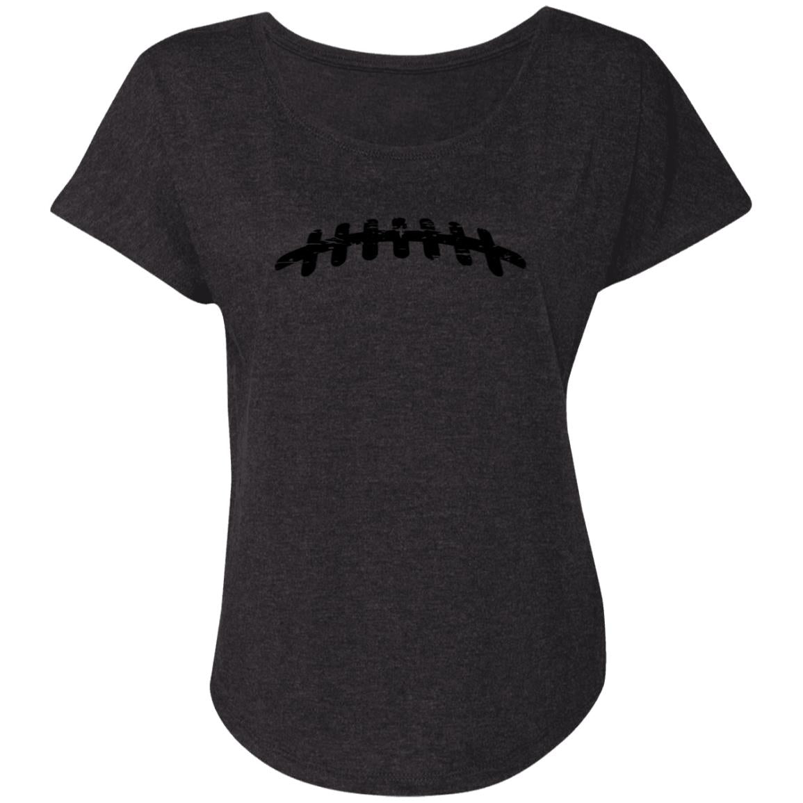 Football Laces NL6760 Ladies' Triblend Dolman Sleeve