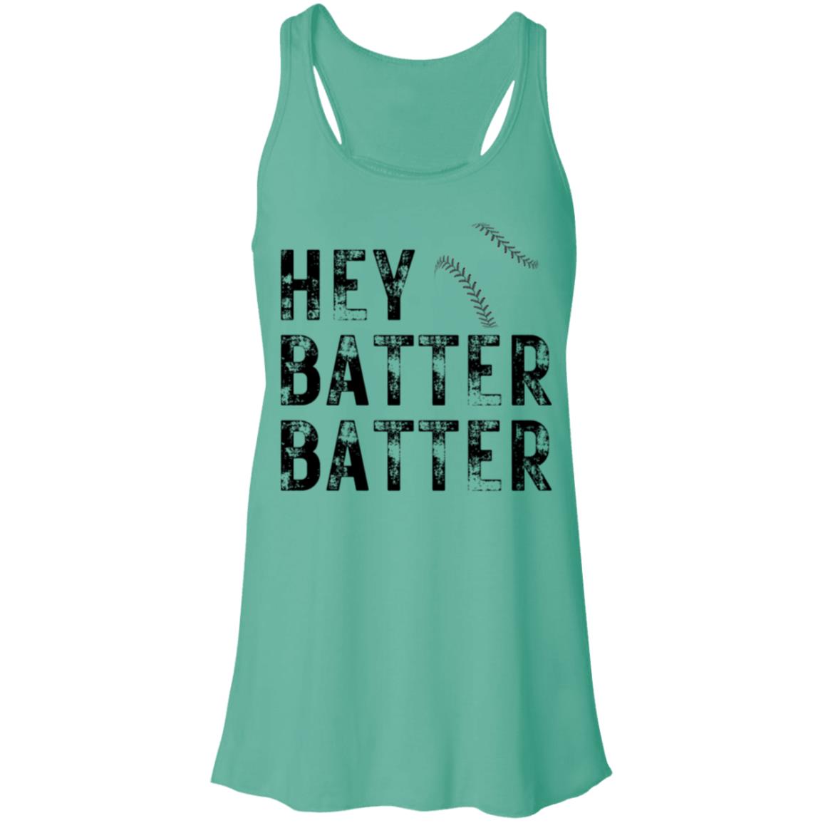 Hey Batter Batter B8800 Flowy Racerback Tank