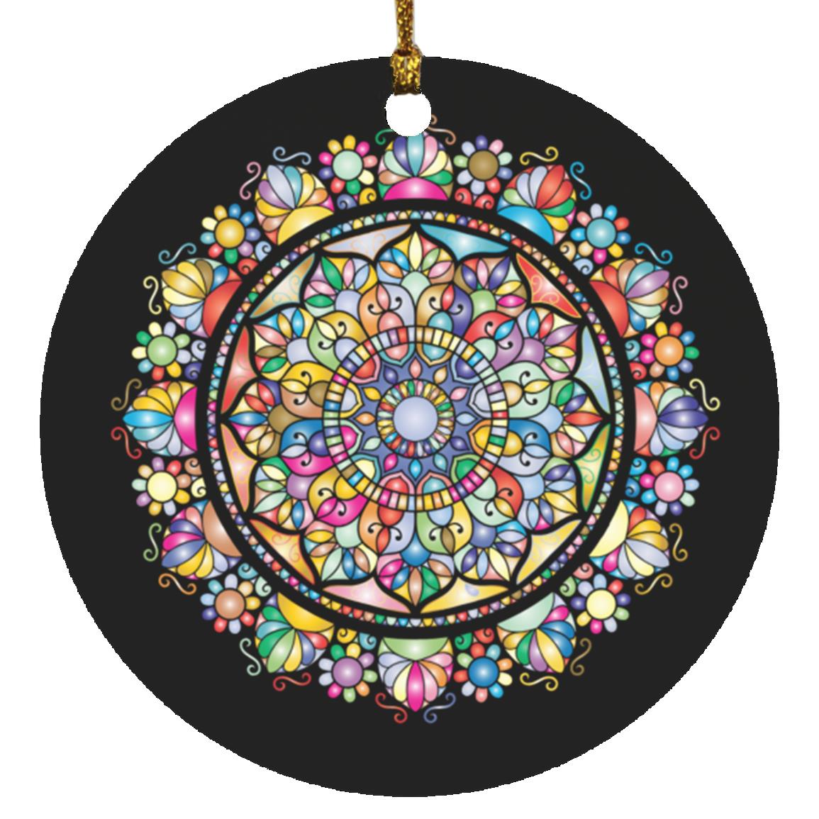 Stained Glass Ornate Ornament