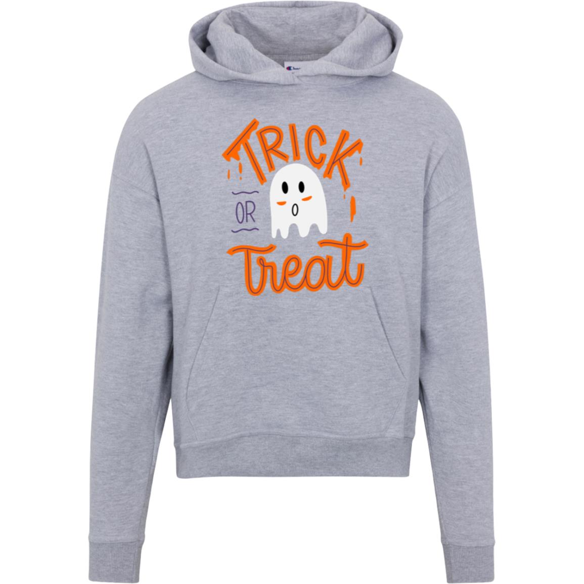 Trick or Treat Ghost S760 Champion Womens Powerblend Hoodie