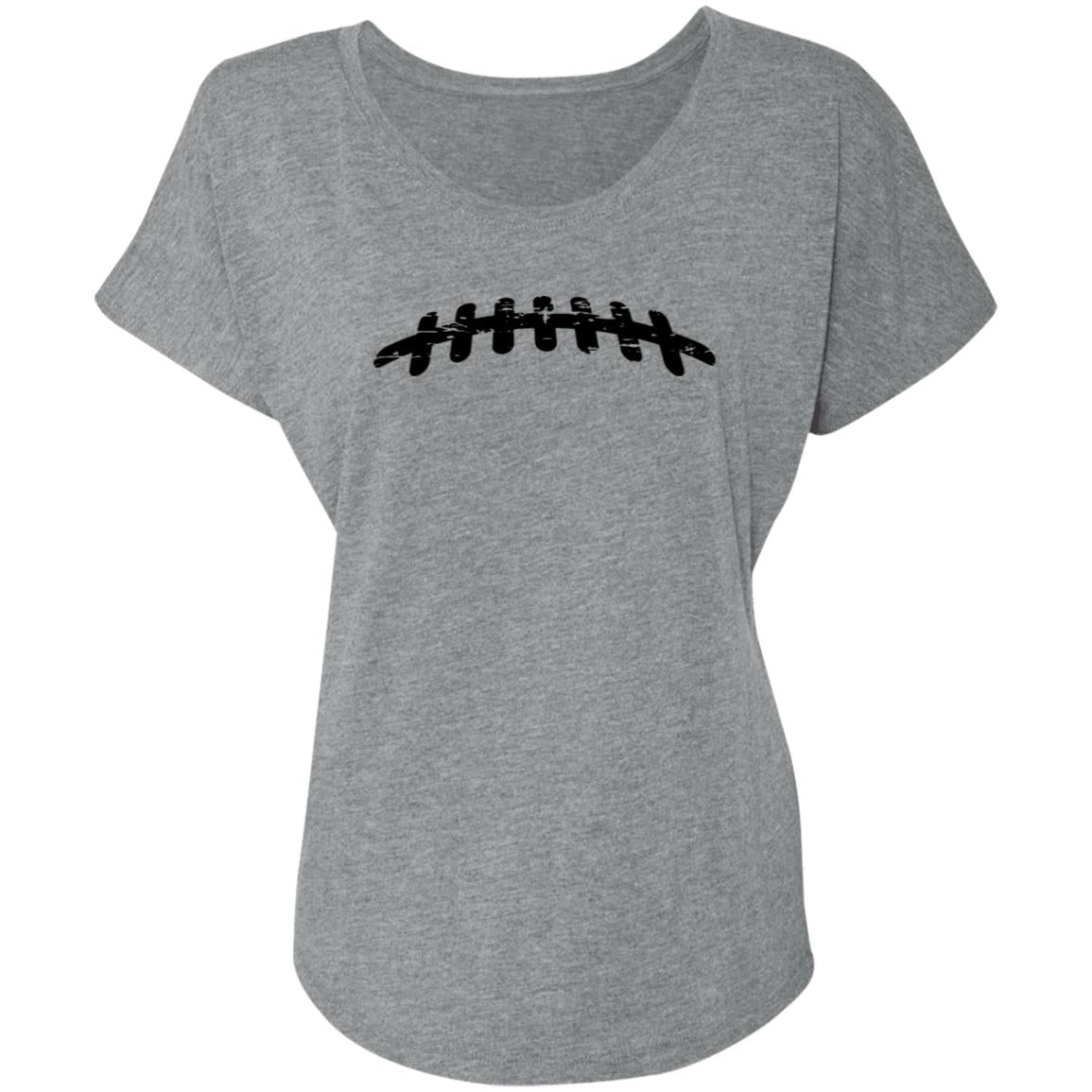 Football Laces NL6760 Ladies' Triblend Dolman Sleeve