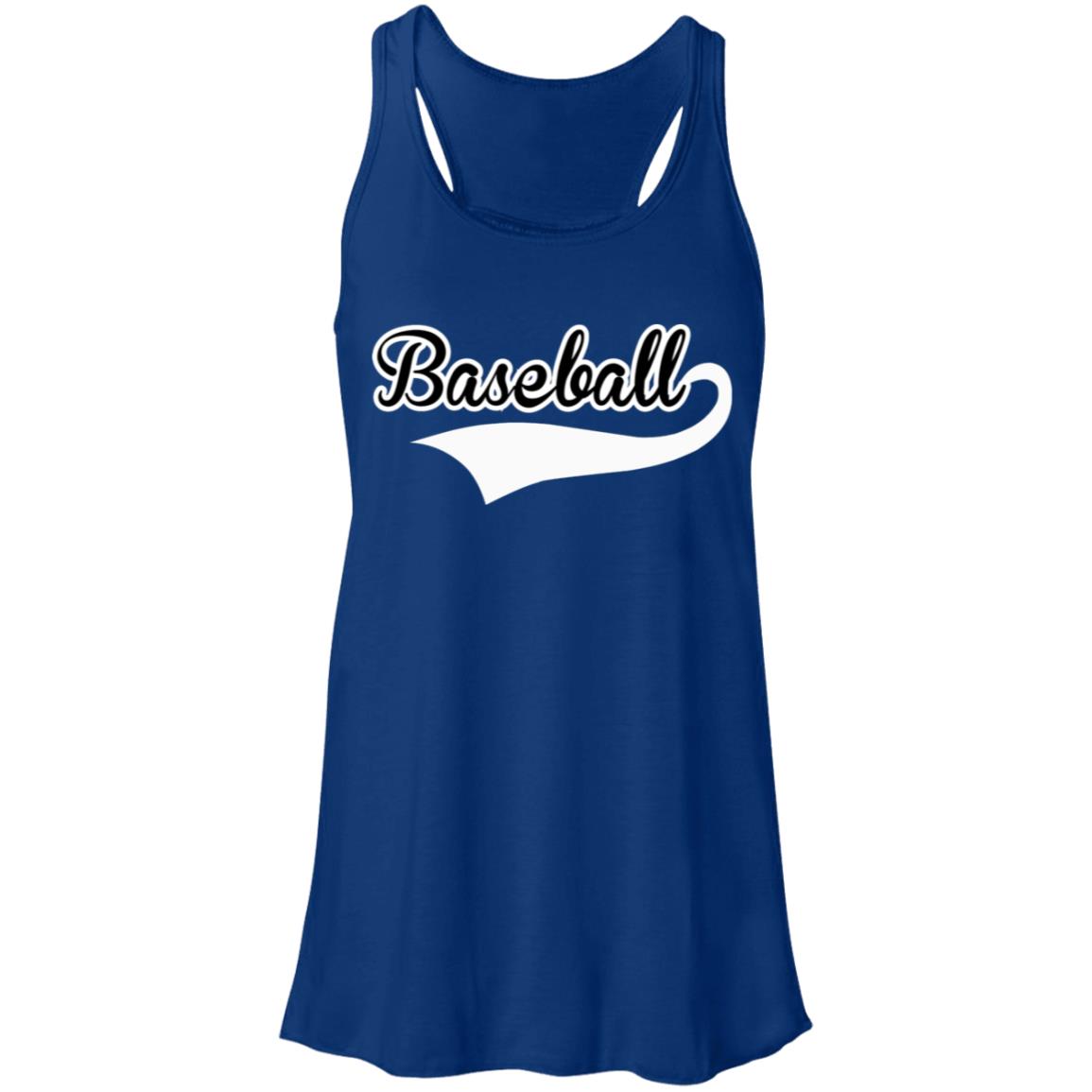 Baseball Swoosh B8800 Flowy Racerback Tank