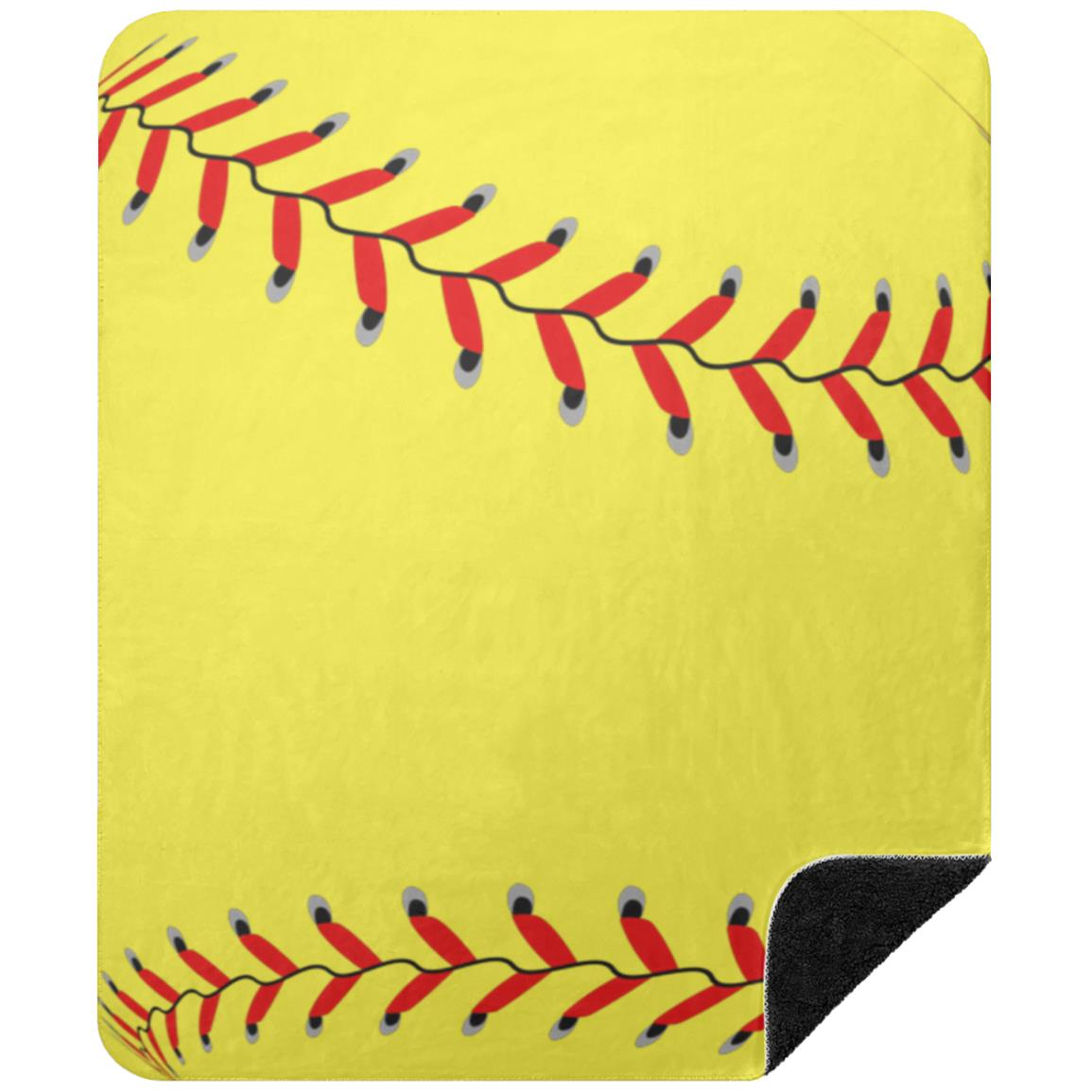 Baseball / Softball Sherpa Blanket 50x60