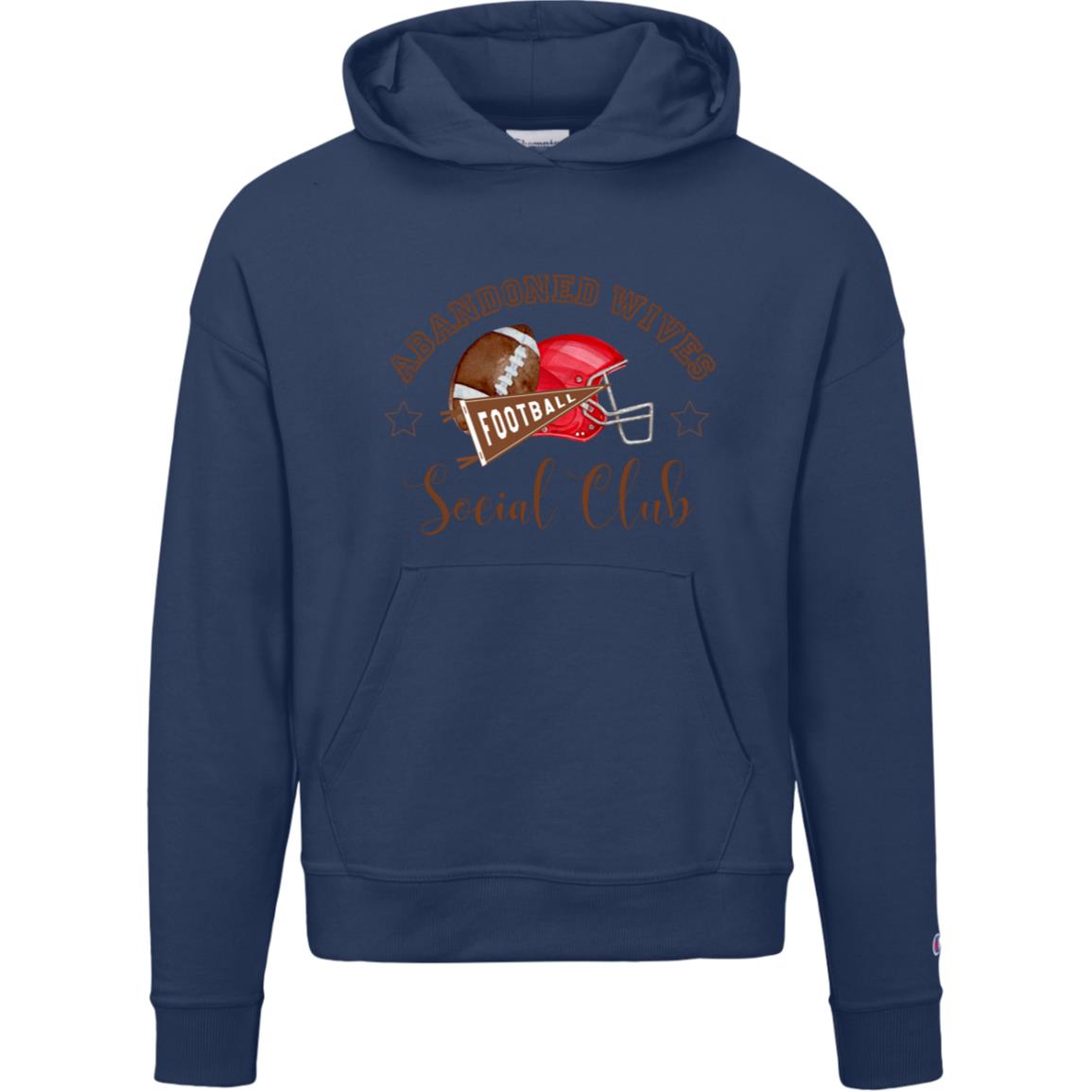 Abandoned Wives Social Club S760 Champion Womens Powerblend Hoodie