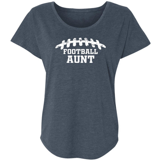 Football AuntNL6760 Ladies' Triblend Dolman Sleeve