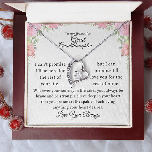 To my Beautiful Great Granddaughter Love Forever Pendant