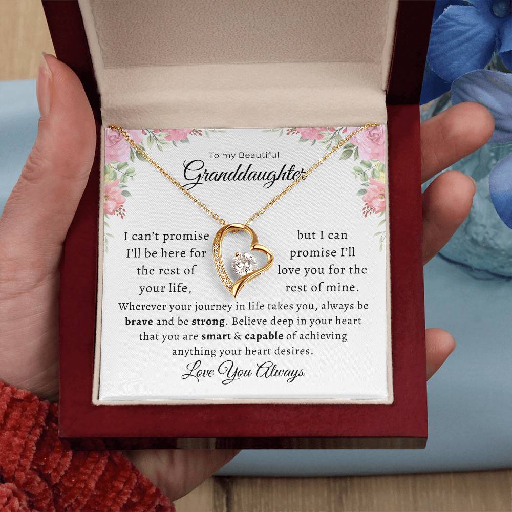 To my Beautiful Granddaughter Forever Love Pendant