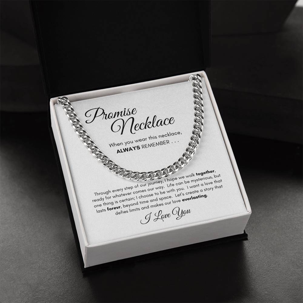 Promise Necklace Cuban Links Chain