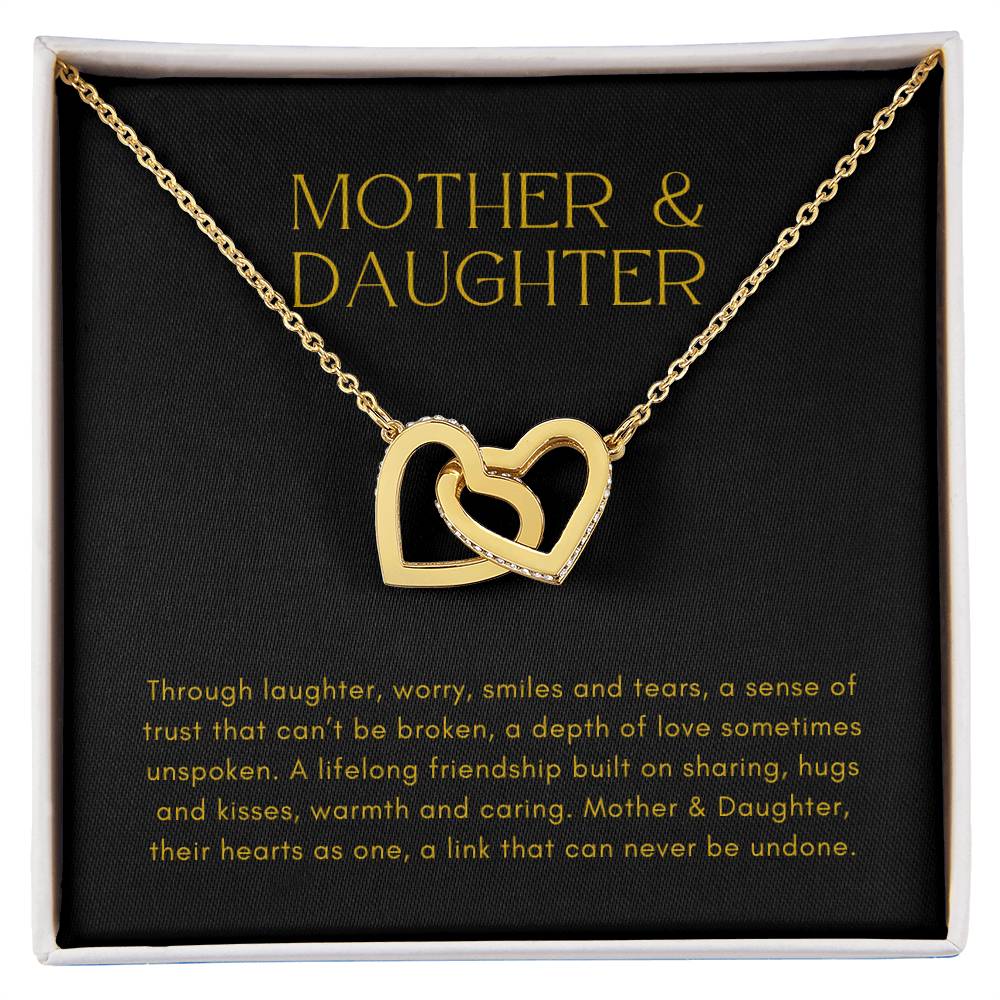 Mother and Daughter Heart to Heart Pendant