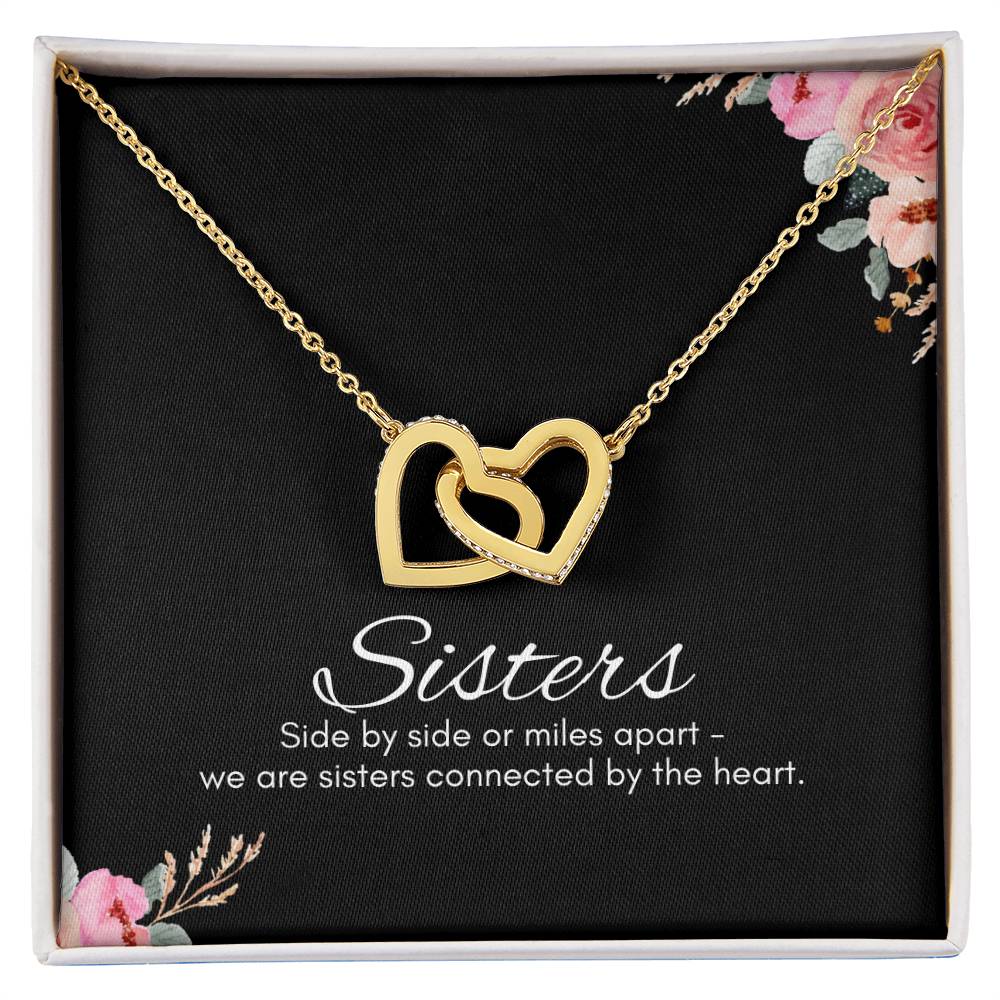 Sisters Interlocking Hearts Pendant