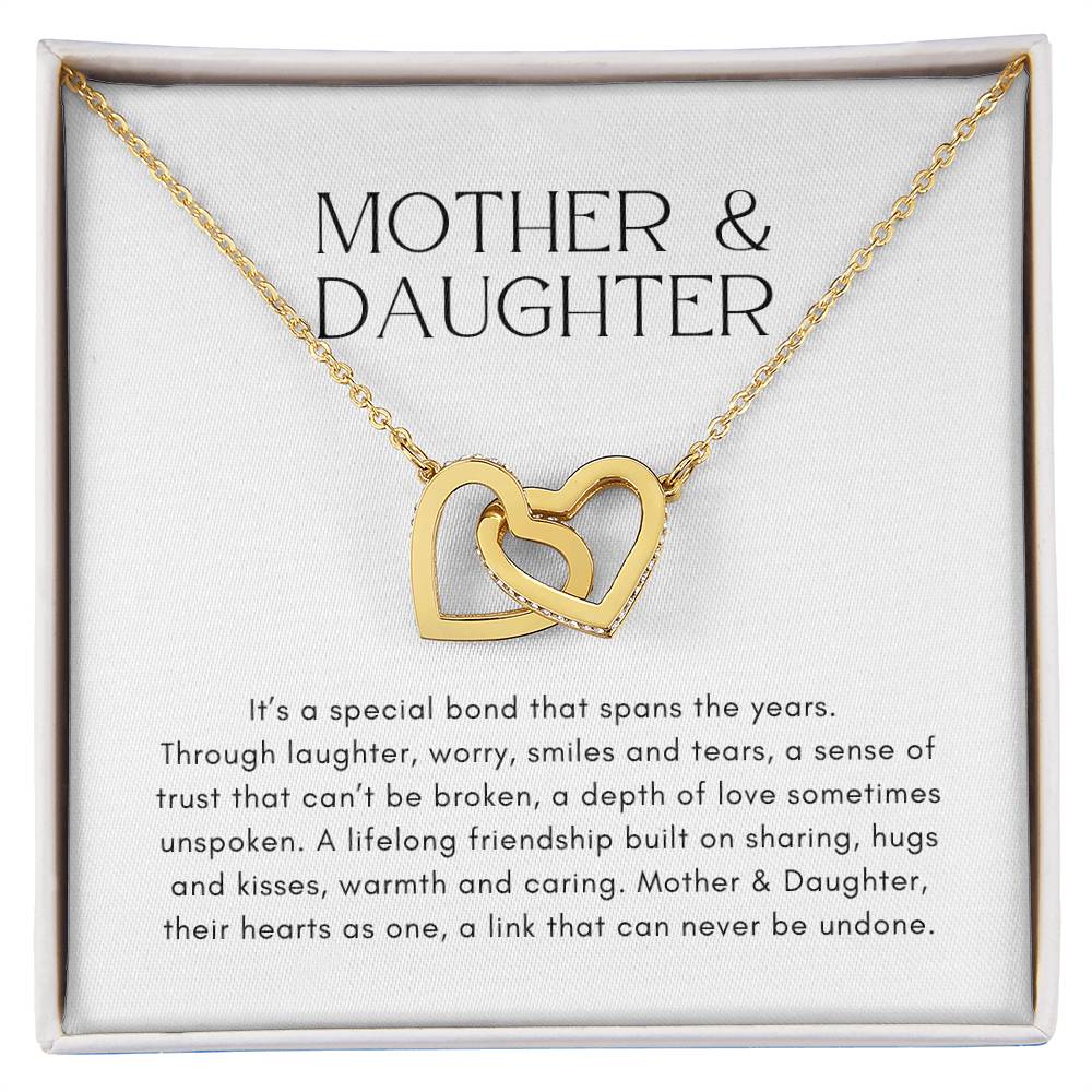 Mother and Daughter Heart to Heart Pendant