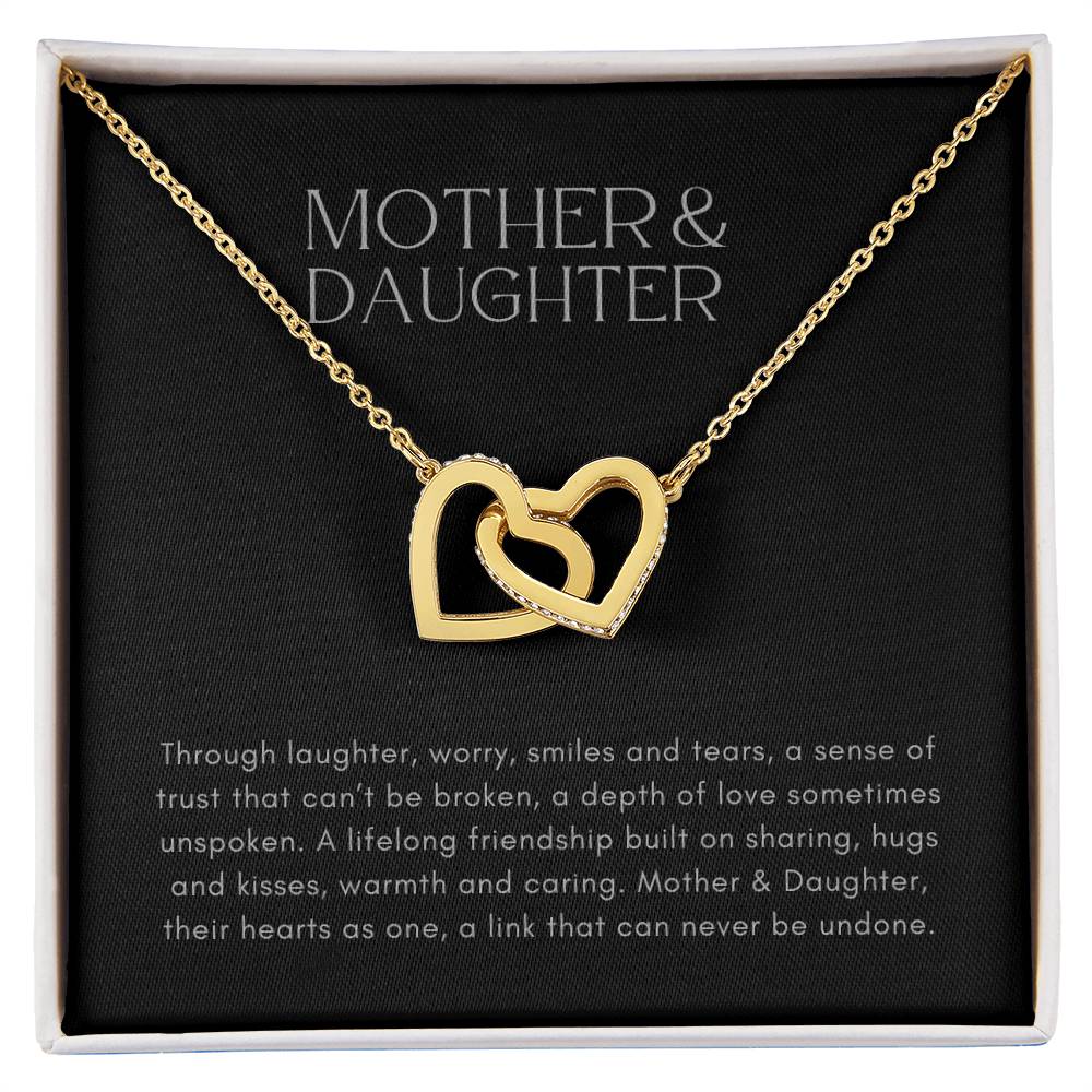 Mother and Daughter Heart to Heart Pendant