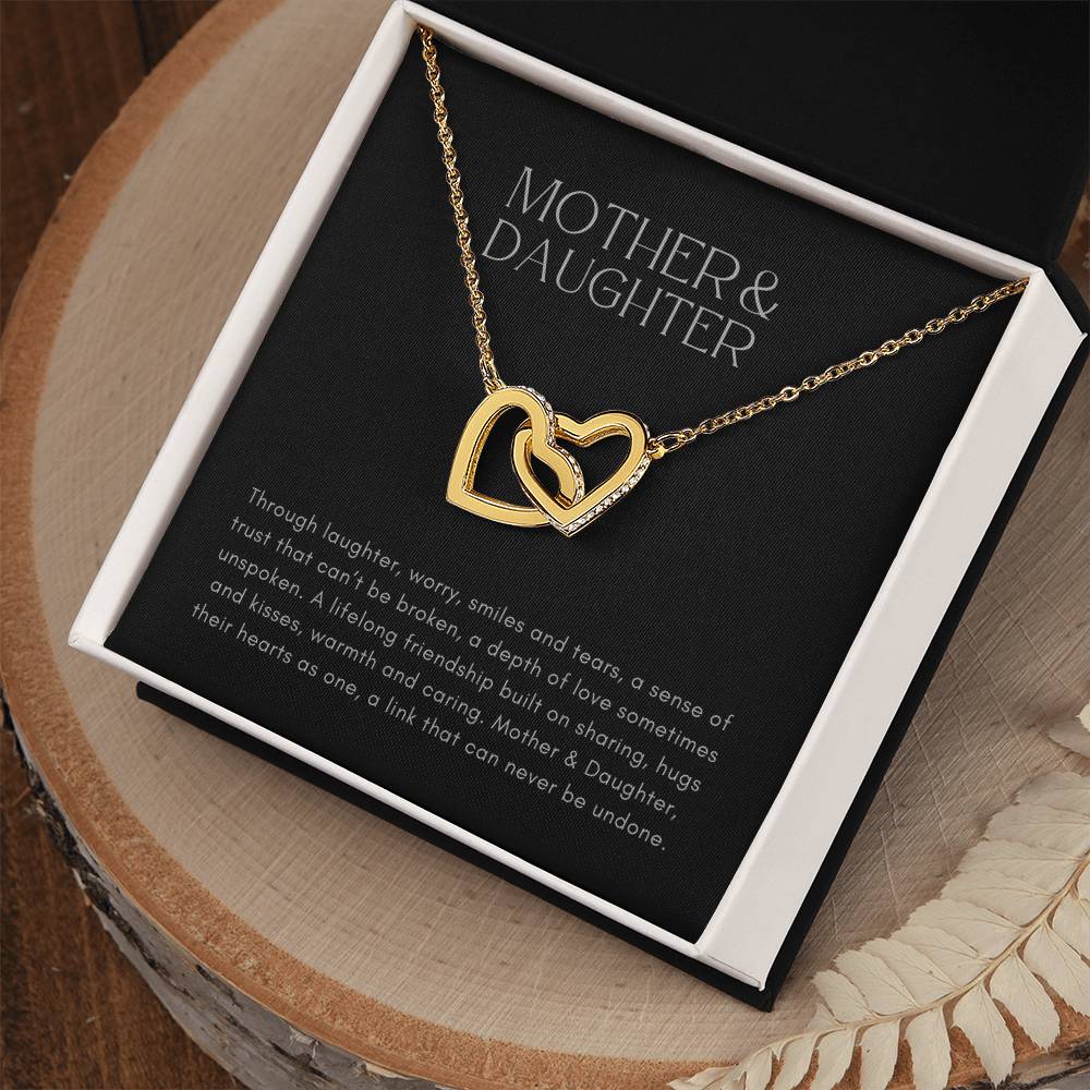 Mother and Daughter Heart to Heart Pendant