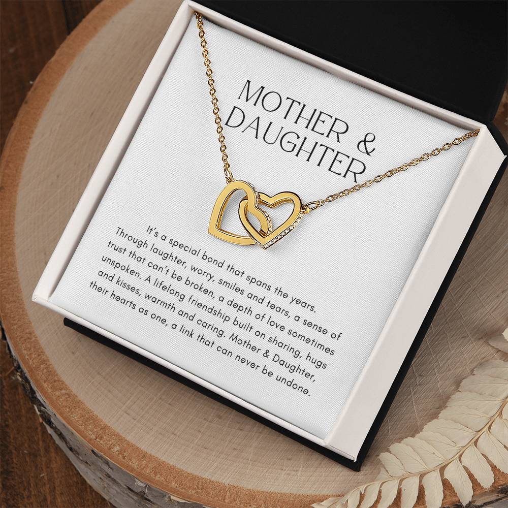 Mother and Daughter Heart to Heart Pendant