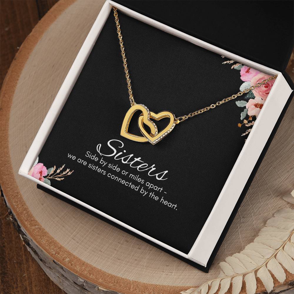 Sisters Interlocking Hearts Pendant