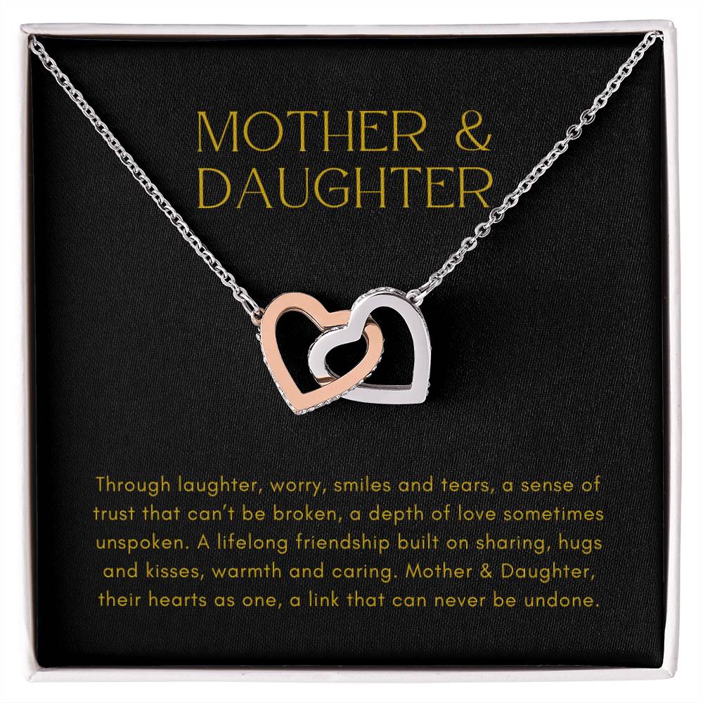 Mother and Daughter Heart to Heart Pendant