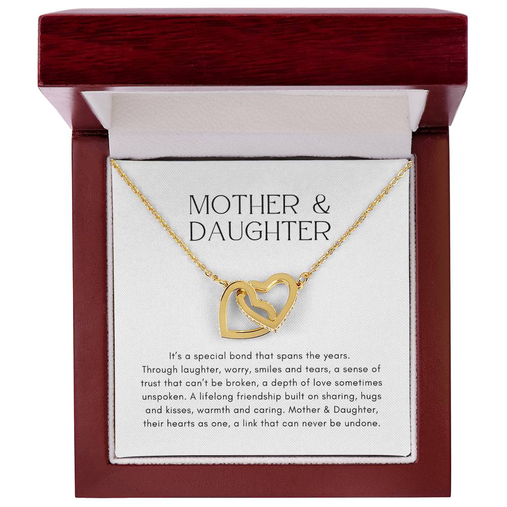 Mother and Daughter Heart to Heart Pendant