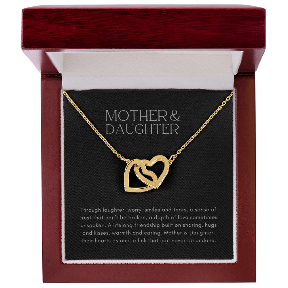 Mother and Daughter Heart to Heart Pendant