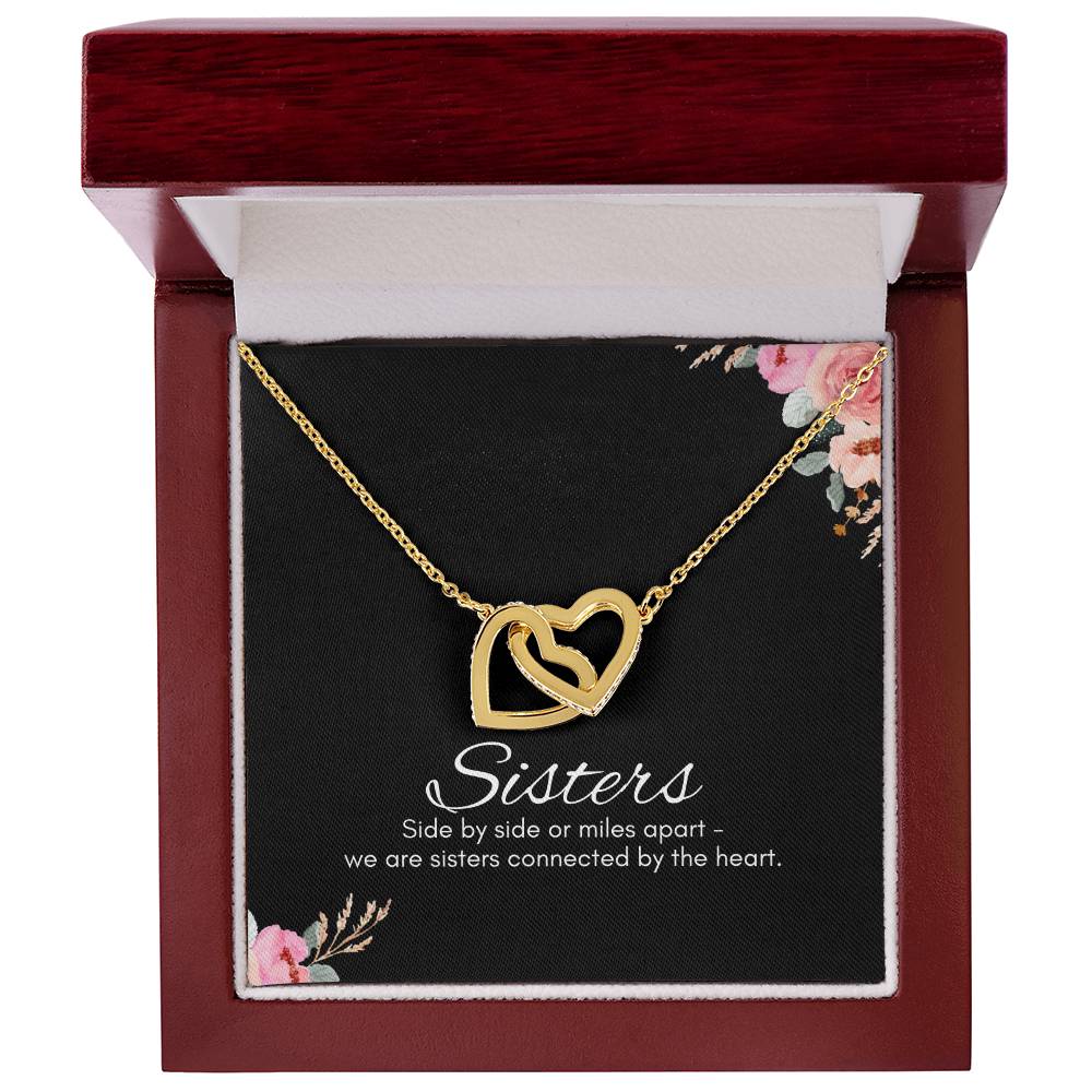 Sisters Interlocking Hearts Pendant