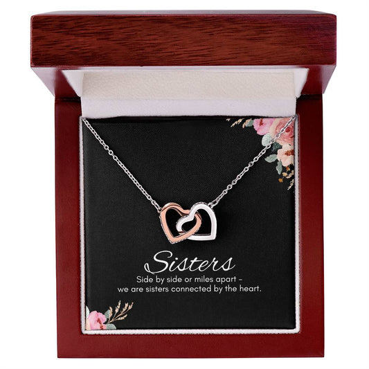 Sisters Interlocking Hearts Pendant