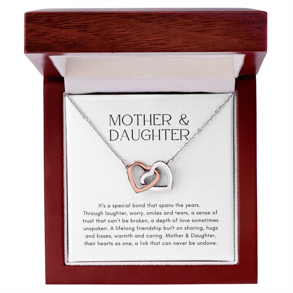 Mother and Daughter Heart to Heart Pendant