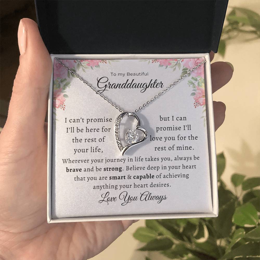 To my Beautiful Granddaughter Forever Love Pendant