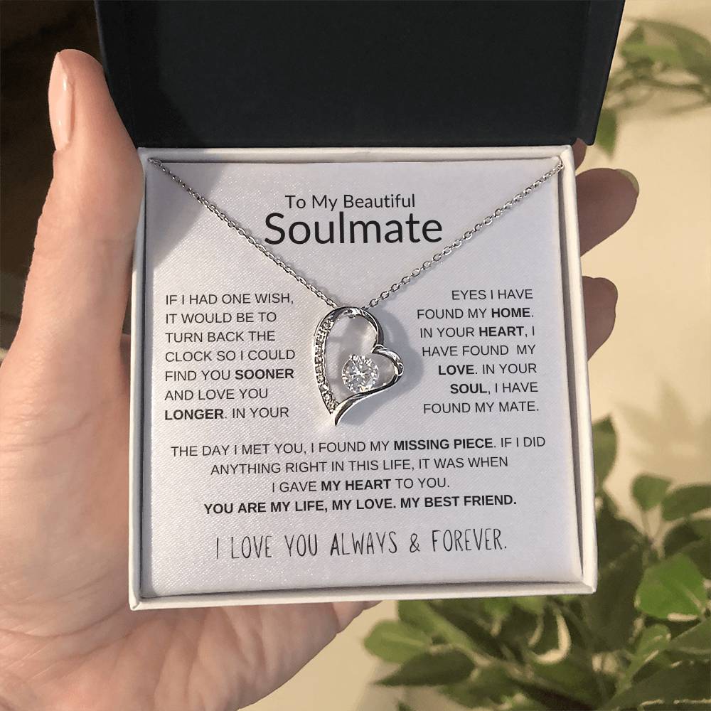 To My Beautiful Soulmate Forever Love Pendant